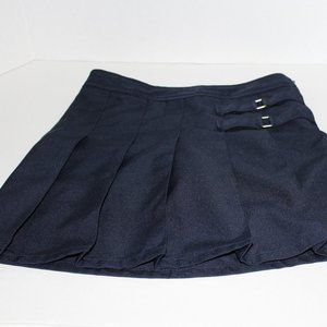 French Toast Pleated Navy Skort